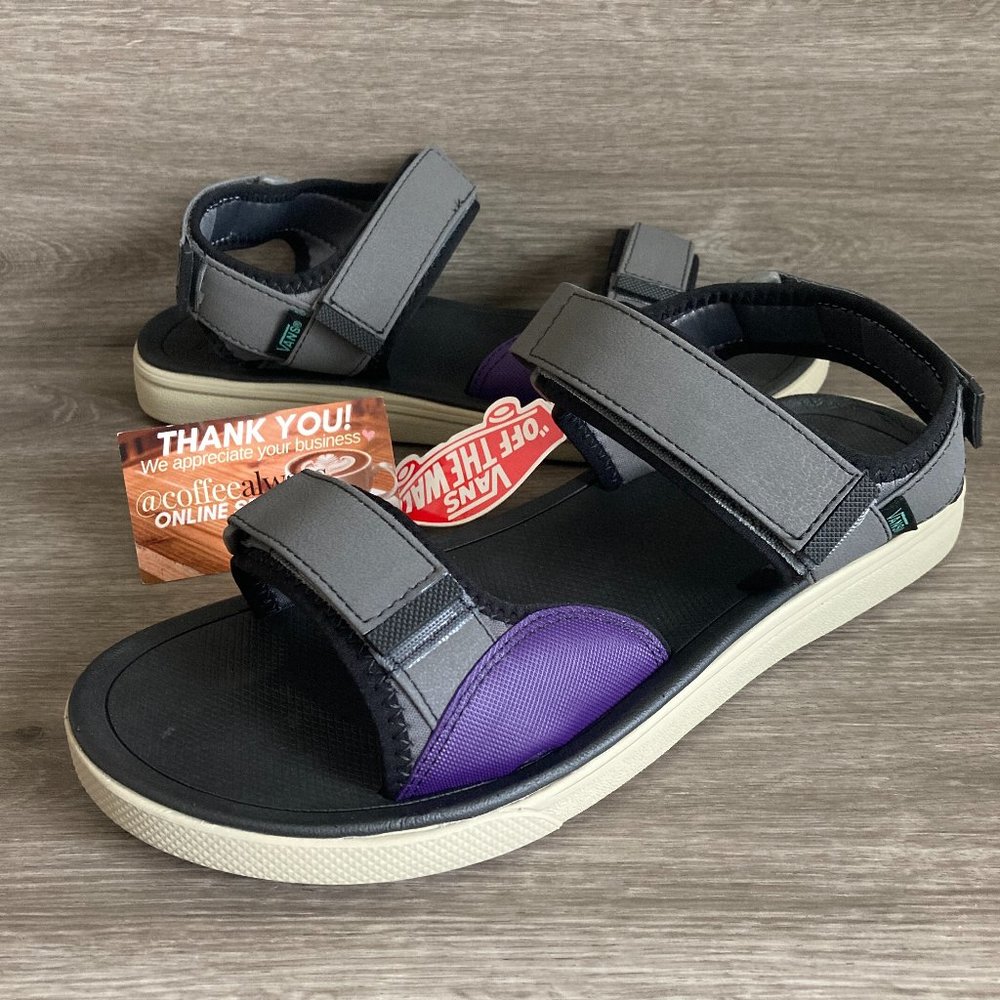 Vans Ultrarange Tri-Lock Ultracush Pewter Eucalyptus Sandals Men's NWB